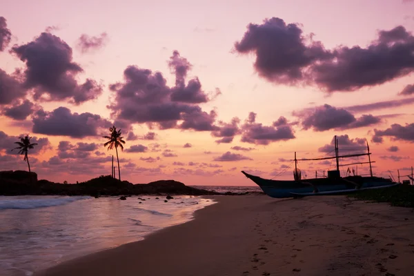 Sri Lanka 'da tekne — Stok fotoğraf