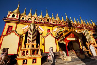 Temple in Myanmar clipart