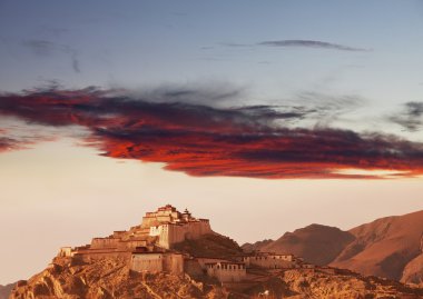 Monastery in Tibet clipart