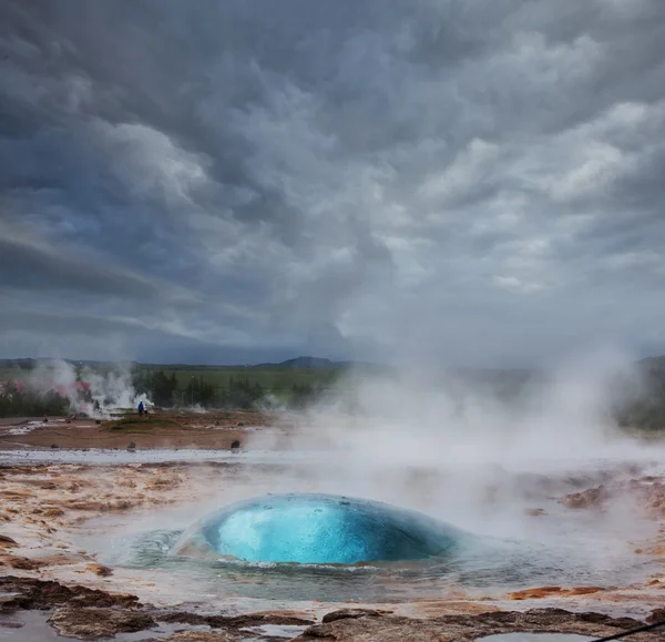 Geyser in Iceland Royalty Free Stock Images