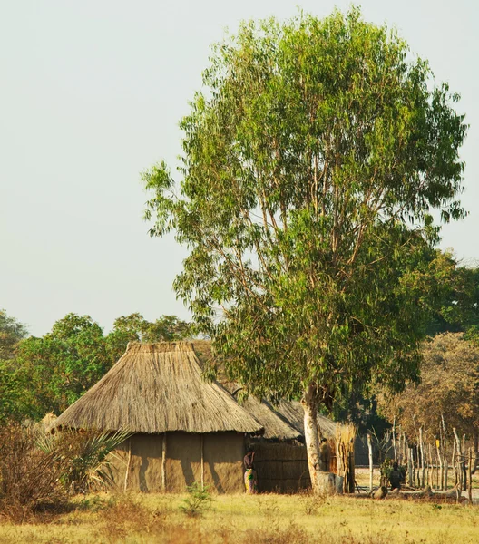 Afrikanisches Dorf — Stockfoto
