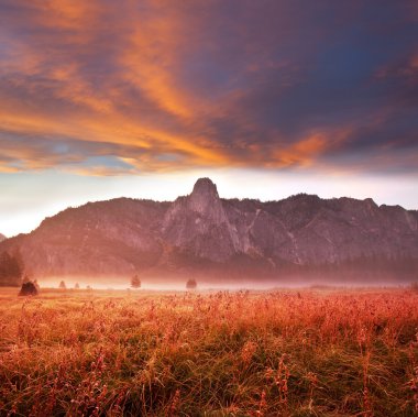 Yosemite at sunrise clipart