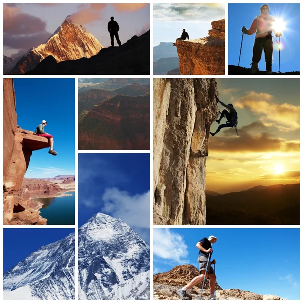 stock image Hike collage