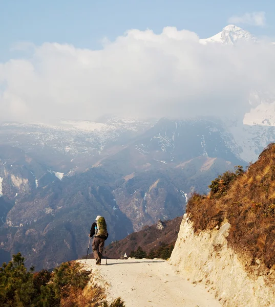 ネパールでのハイキングします。 — ストック写真