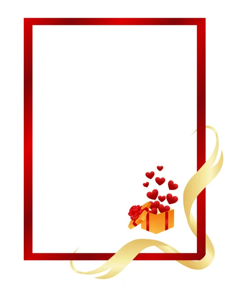 Valentine's frame — Stock Vector
