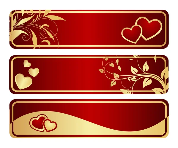 stock vector Three valentine's tablets