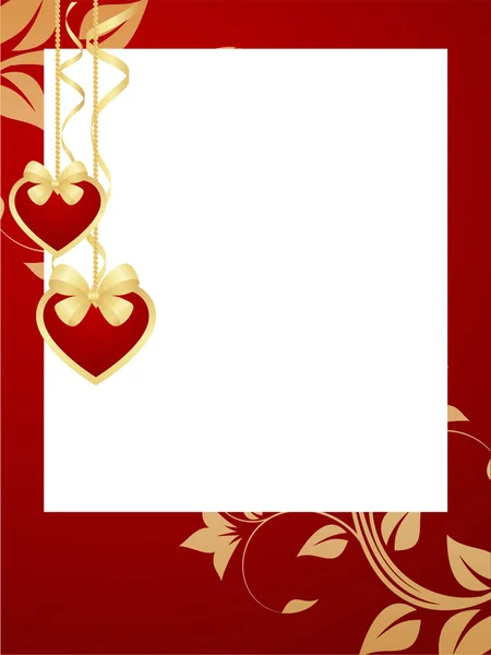 Valentines frame background. — Stock Vector