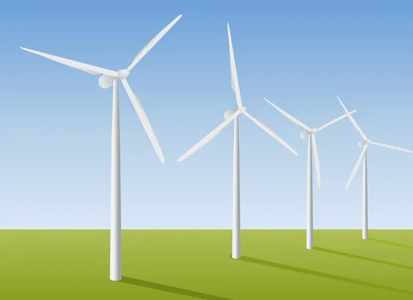 Générateurs éoliens — Image vectorielle