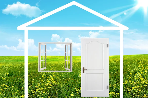 The house on a meadow — Stock Photo, Image