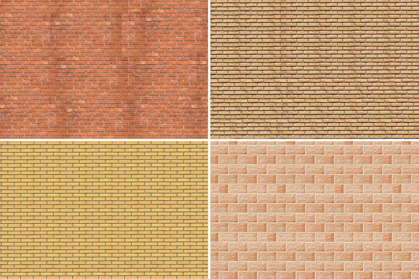 stock image Collage. Brick wall