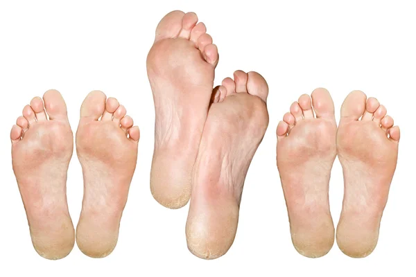 De grote en kleine voeten — Stockfoto