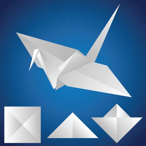 Papírové letadlo — Stockový vektor