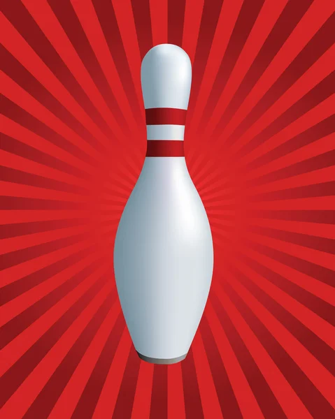 Kuželky. bowling — Stockový vektor