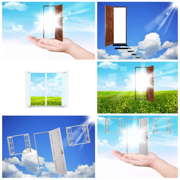 Pencereler ve kapılar — Stok fotoğraf