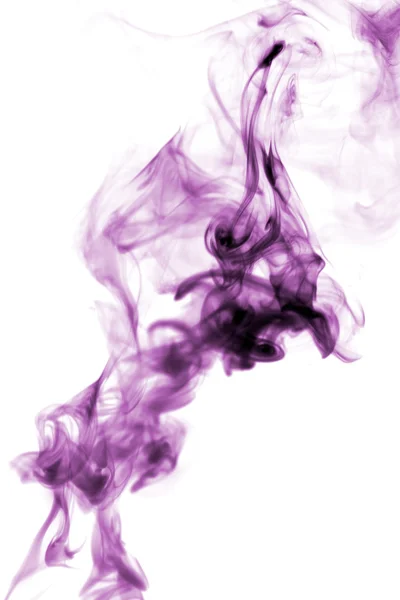 Fumaça real em um fundo branco — Fotografia de Stock
