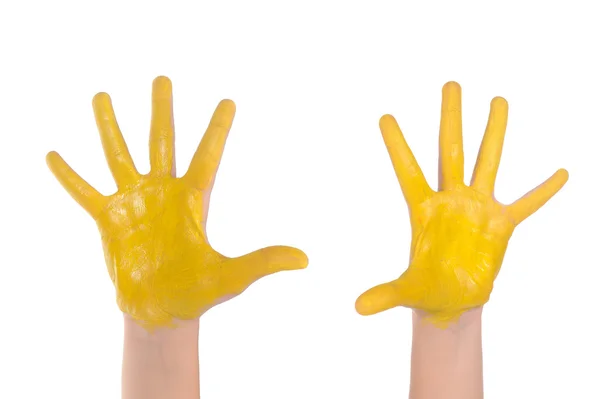 stock image Children painted hands