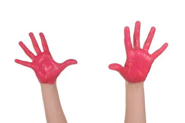 Stock image Children painted hands