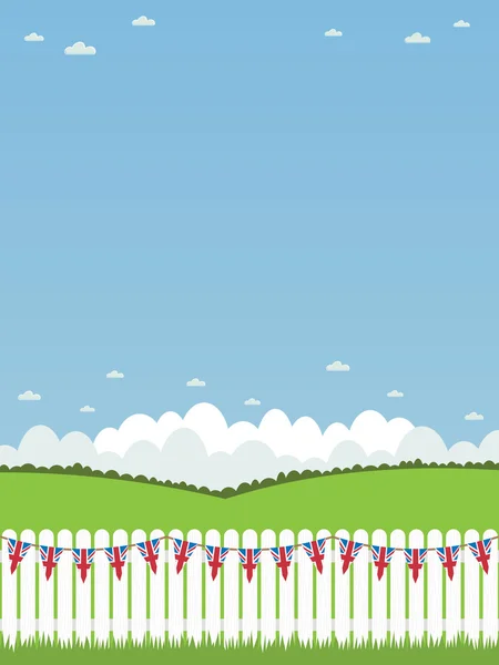 White picket fence — Stock Vector © mattasbestos #2215630