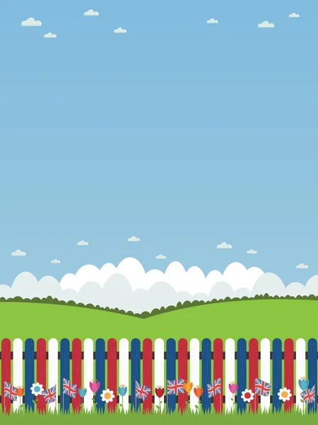 White picket fence — Stock Vector © mattasbestos #2215630