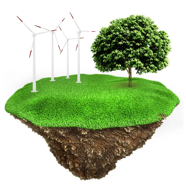 Concept d'énergie verte 3d — Photo
