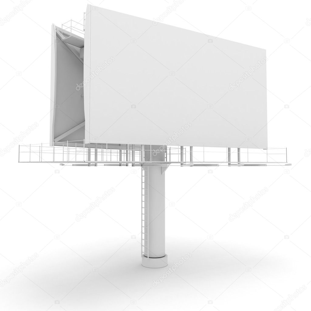 3d blank billboard