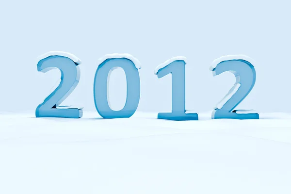 3d 2012 feliz año nuevo  ! —  Fotos de Stock