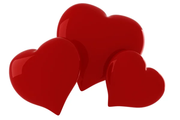 3D färgglada hjärta — Stockfoto