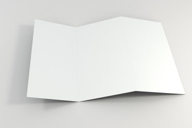 3D boş belge sayfası