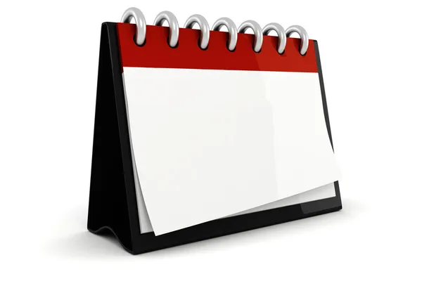 stock image 3d blank calendar illustration