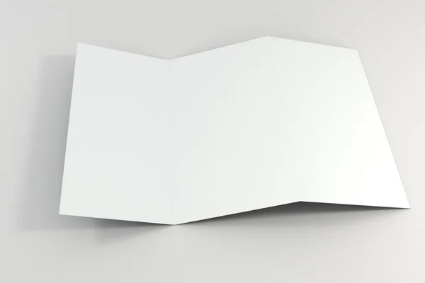 3D pustego dokumentu arkusz — Zdjęcie stockowe