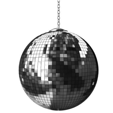 3d shiny disco ball clipart