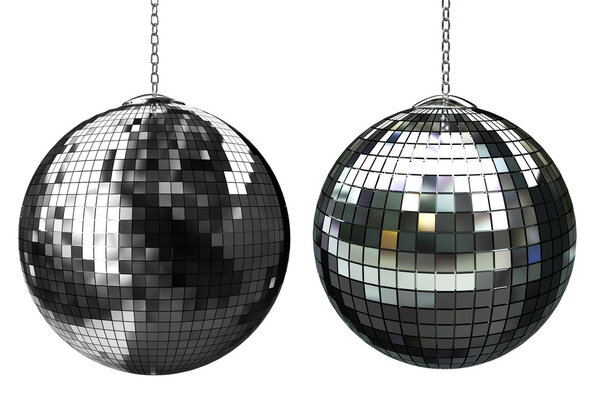 3d shiny disco ball