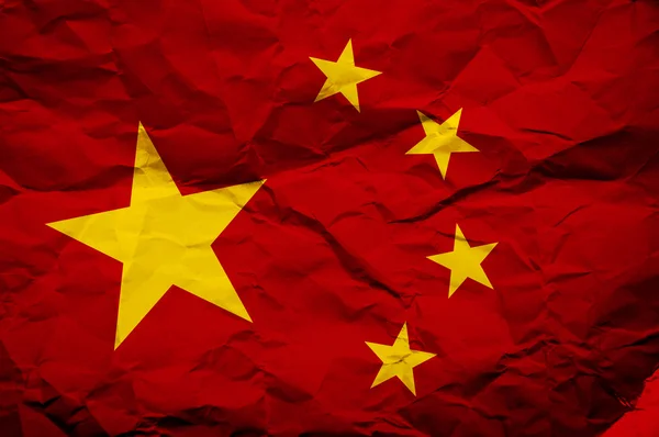 Kiinan lippu — kuvapankkivalokuva