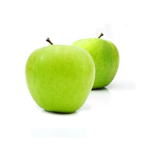 Organic green apples — Stock Photo, Image