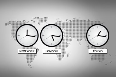 Time zones clipart