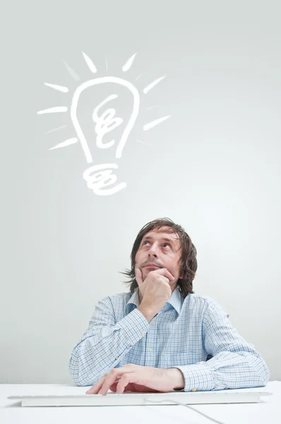 Businessman with an idea — Stock Photo, Image