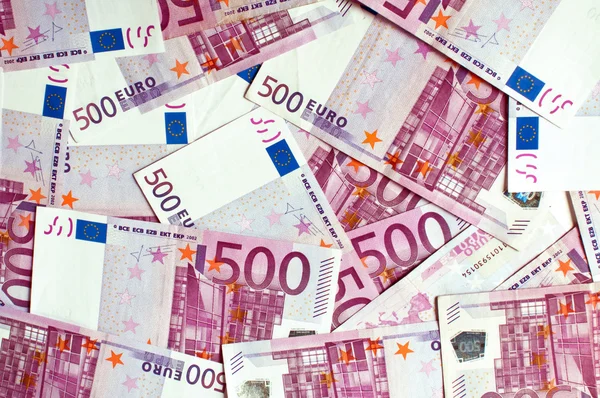 500 ユーロ紙幣の山 — ストック写真