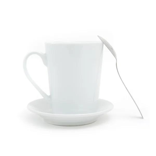 Kubek biały coffe — Zdjęcie stockowe