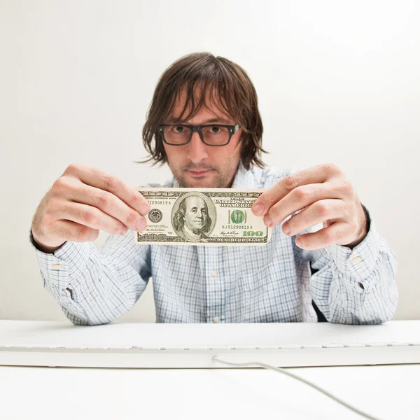 Hundred dollar bill — Stock Photo, Image