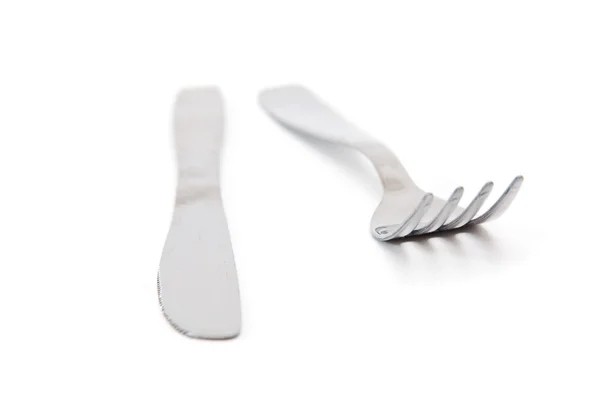 Cuchillo y tenedor — Foto de Stock