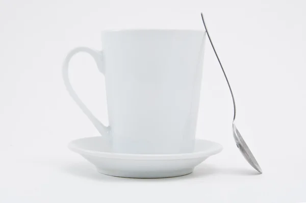 Кружка из белого кофе — стоковое фото
