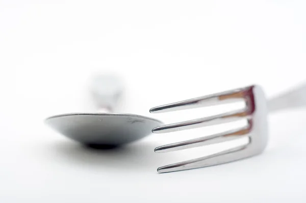Forchetta e cucchiaio — Foto Stock