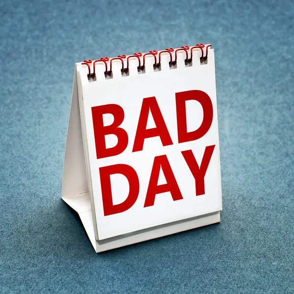 Špatný den kalendář — Stock fotografie