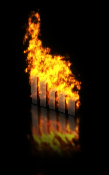 Graphenverbrennung — Stockfoto