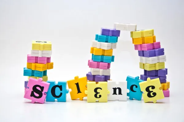 Science puzzle — Stock Photo, Image