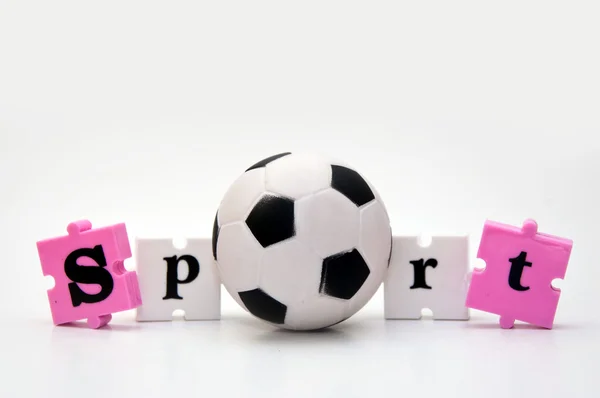Sportovní fotbalový míč — Stock fotografie