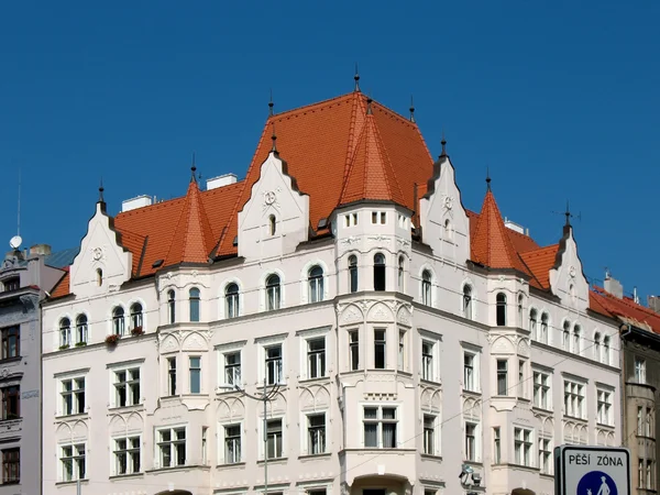 stock image Residential building in Holesovice, Prague, Czech Republic