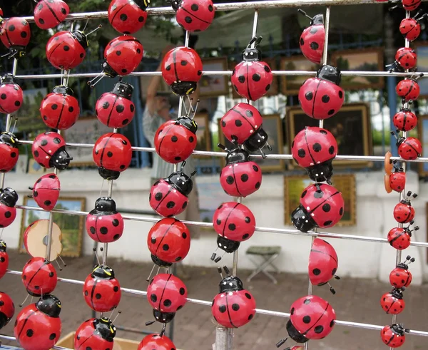 stock image Souvenir ladybugs on magnets