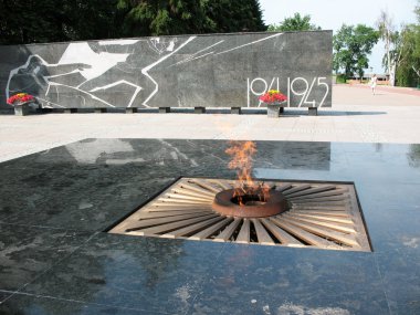 Eternal flame. Nijniy novgorod kremlin içinde karmaşık Anıtı