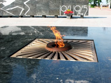 Eternal flame. Nijniy novgorod kremlin içinde karmaşık Anıtı